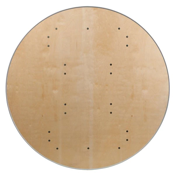 Flash Furniture Round Folding Table, 48" W, 48" L, 30" H, Wood Top, Wood Grain - Image 9