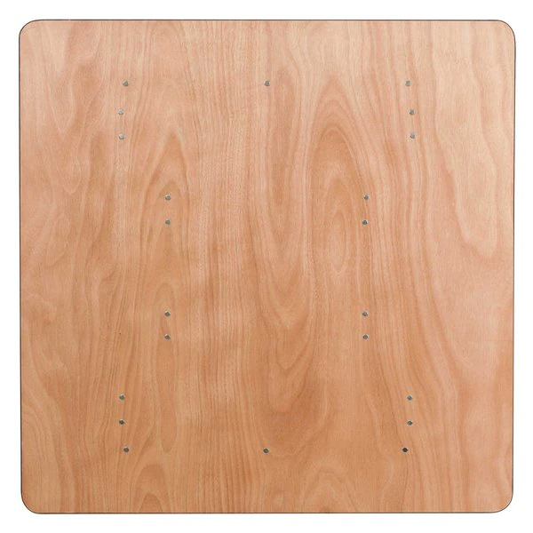 Flash Furniture Square Folding Table, 48" W, 48" L, 30.125" H, Wood Top, Wood Grain - Image 8