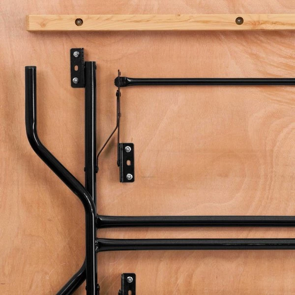 Flash Furniture Square Folding Table, 48" W, 48" L, 30.125" H, Wood Top, Wood Grain - Image 6