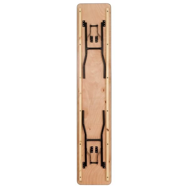 Flash Furniture Rectangle Training Table, 18" X 96" X 30.25", Wood Top, Wood Grain - Image 7