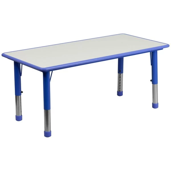 Flash Furniture Rectangle Activity Table, 23.625" X 47.25" X 23.5", Laminate Top, Grey - Image 10