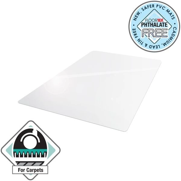 Floortex Chair Mat, Rectangular, Clear, 48"x60" - Image 3