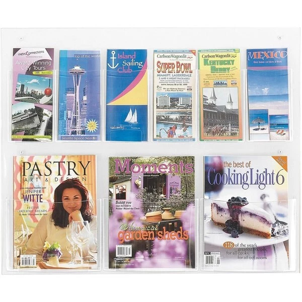 Safco Literature Display, 3 Mag/6 Pam - Image 2