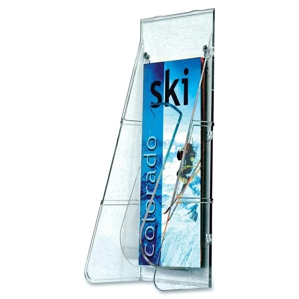 Deflecto Leaflet Holder, 1 Compartment, Clear - Image 5