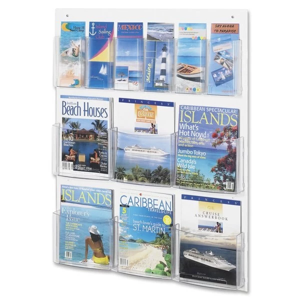 Safco Literature Display, 6 Mag/6 Pam - Image 2
