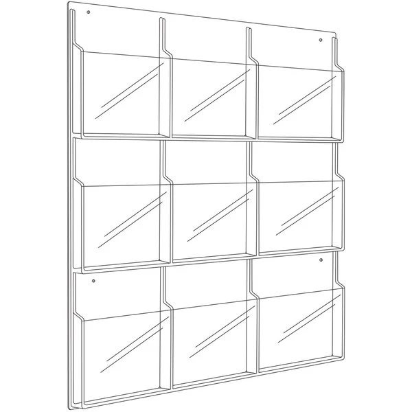 Safco Literature Organizer, 9 Magazine - Image 6