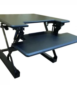 Hanover Tabletop Sit or Stand Lift Desk, 27" Wide, Black