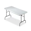 Iceberg Rectangle IndestrucTableÂ® Classic Folding Table, Platinum Granite - 30" x 96", 30" W, 96" L, 29" H