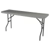Iceberg Round IndestrucTableÂ® Classic Folding Table, Charcoal - 24" Round, 29" H, Charcoal