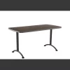 Iceberg Rectangle ARCâ„¢ Table, Walnut /Gray Leg - 30" x 72", 30" X 72" X Walnut
