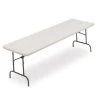 Iceberg Rectangle IndestrucTableÂ® Classic Folding Table, Charcoal - 18" x 72", 18" W, 72" L, 29" H