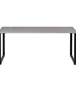 Hirsh 60"x24" Open Desk for Commercial or Home Office, Black/Gray Elm