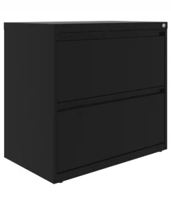 Hirsh 30" W 2 Drawer Lateral 101 File Cabinet, Black