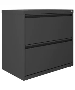 Hirsh 30" W 2 Drawer Lateral 101 File Cabinet, Charcoal