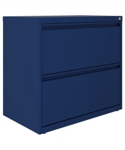 Hirsh 30" W 2 Drawer Lateral 101 File Cabinet, Navy
