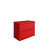 Hirsh 36"W 2 Drawer Lateral File Cabinet, Lava Red
