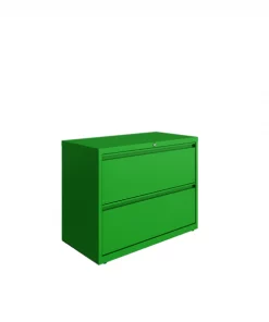 Hirsh 36"W 2 Drawer Lateral File Cabinet, Screamin' Green