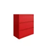 Hirsh 36"W 3 Drawer Lateral File Cabinet, Lava Red