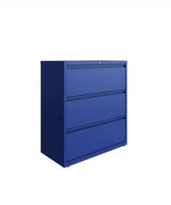 Hirsh 36"W 3 Drawer Lateral File Cabinet, Classic Blue