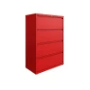 Hirsh 36"W 4 Drawer Lateral File Cabinet, Lava Red