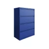 Hirsh 36"W 4 Drawer Lateral File Cabinet, Classic Blue