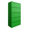 Hirsh 36"W 5 Drawer Lateral File Cabinet, Screamin' Green