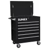 Sunex Â® Tools 6-Drawer Full-Drawer Professional Cart, Black