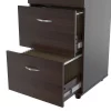 Inval File Cabinet 18.66 in W x 17.72 in D x 51.97 in H in Espresso
