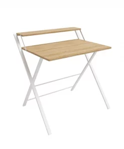 Jamesdar Core Folding 2 Tier Desk Natural/White