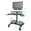 Kantek Inc. Mobile Height Adjustable Computer Workstations, LCD Monitor Mount Pole