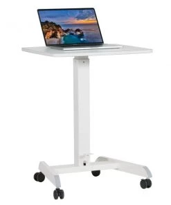Kantek Inc. Mobile Height Adjustable Sit to Stand, White