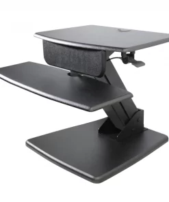 Kantek Inc. Desktop Sit to Stand Computer Workstation w/Base, Black