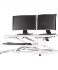 Kantek Inc. Desktop Riser Workstation Sit to Stand, White