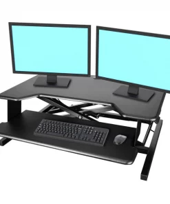 Kantek Inc. Desktop Riser Workstation Sit to Stand, Black