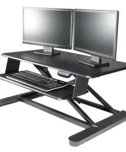 Kantek Inc. Electric Sit to Stand Computer Workstation w/ Base, Black