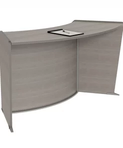 Linea Italia ADA Reception Desk, Wheelchair, Kids, 55”W x 71”D x 30”H, Cherry