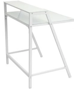 Lumisource 2-Tier Desk in White