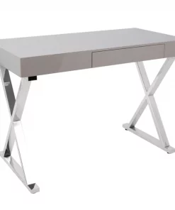 Lumisource Luster Desk in Grey