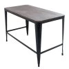 Lumisource Pia Desk in Black and Espresso