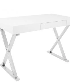 Lumisource Luster Desk in White