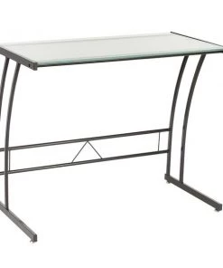 Lumisource Sigma Desk in Black Frame and White