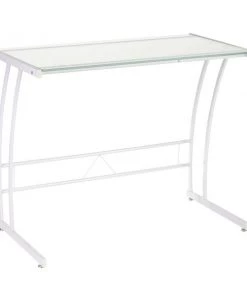 Lumisource Sigma Desk in White Frame and White