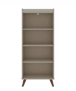 Manhattan Comfort Hampton 4-Tier Bookcase, Off White