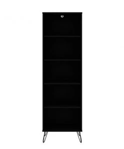 Manhattan Comfort Rockefeller Bookcase 2.0, Black