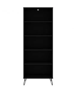 Manhattan Comfort Rockefeller Bookcase 3.0, Black