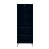 Manhattan Comfort Rockefeller Bookcase 3.0, Tatiana Midnight Blue