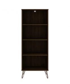 Manhattan Comfort Rockefeller Bookcase 1.0, Brown
