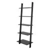 Manhattan Comfort Cooper Ladder Bookcase, Black