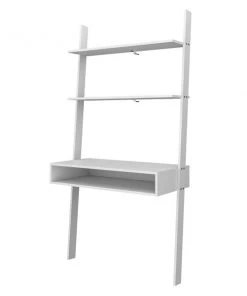 Manhattan Comfort Cooper Ladder Desk, White