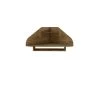 Manhattan Comfort Bradley Floating Corner Desk, Rustic Brown